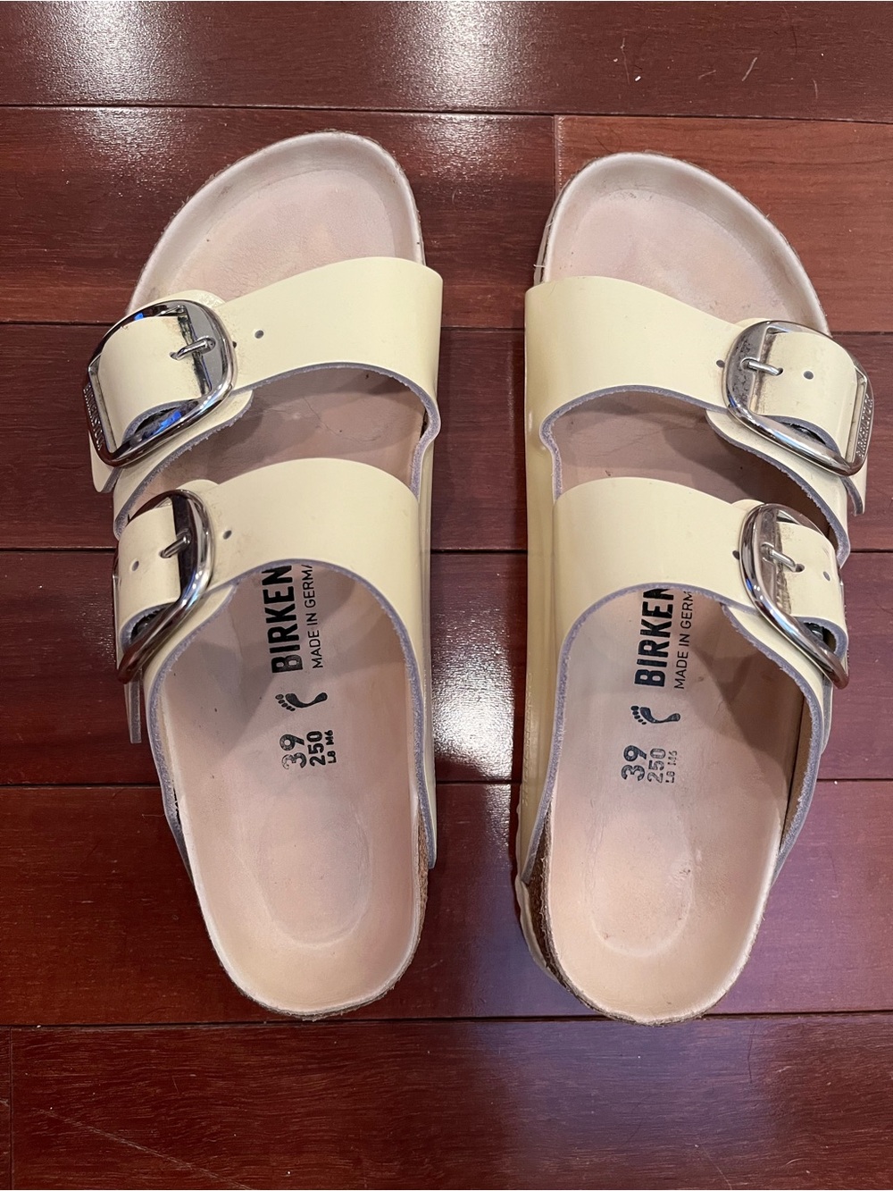 Birkenstock Women's Double-Buckle Sandals in Light Cream